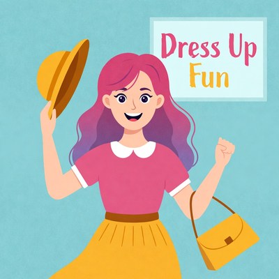 Dress up fun with bright colors