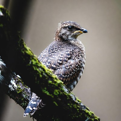 Bird perched on tree branch