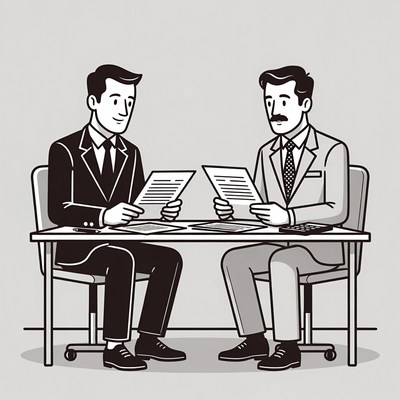 Meeting between two business men