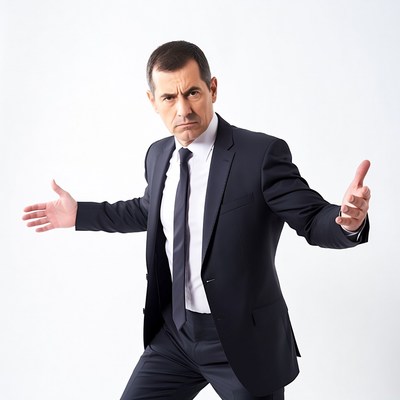 Man in suit with confident pose