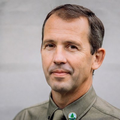 Park ranger portrait outdoors