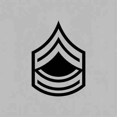 Military rank insignia design sketch