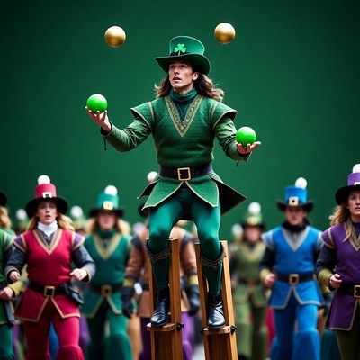 Juggler perform at a festival