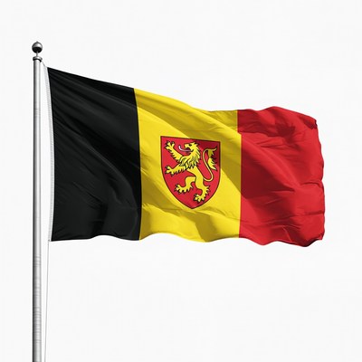 Flag of hesse in germany