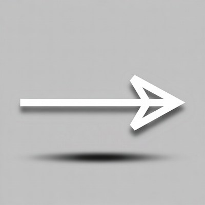 Arrow pointing right on gray background