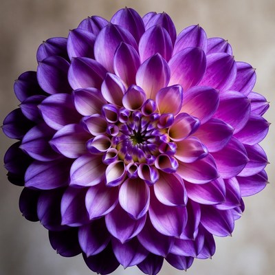 Purple flower with layered petals