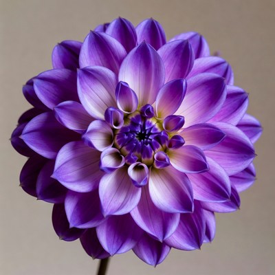 Purple flower with layered petals