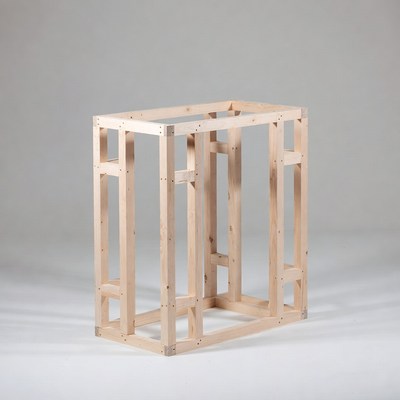 Wooden structure in simple design