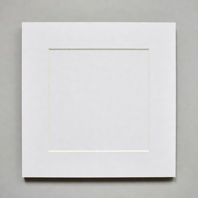 Blank white frame on grey wall