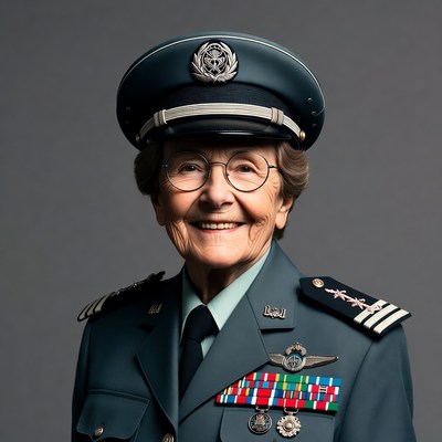 Portrait of a senior air force officer