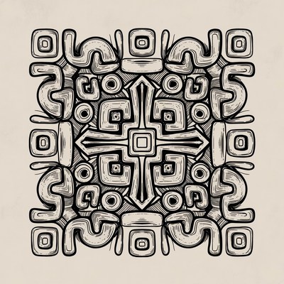 Geometric design with intricate patterns