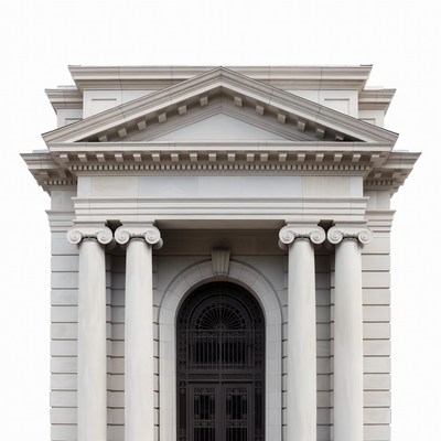 Building with columns and entrance
