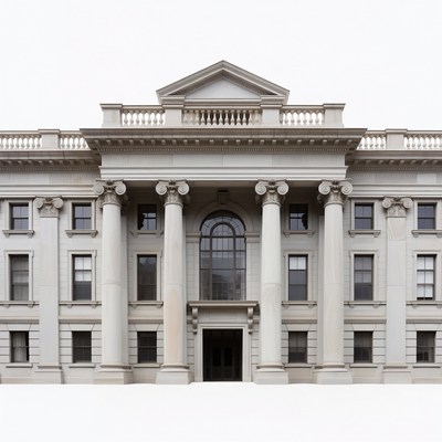 Historic building with tall columns