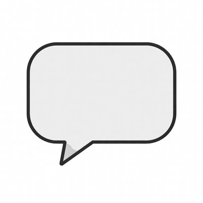 Blank speech bubble illustration design