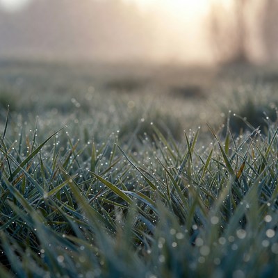 Morning dew on grass