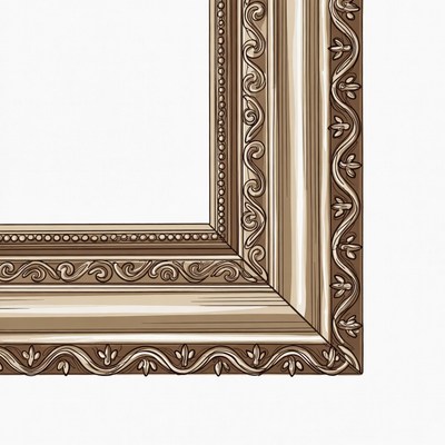 Decorative ornate picture frame design