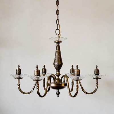 Vintage chandelier hanging indoors