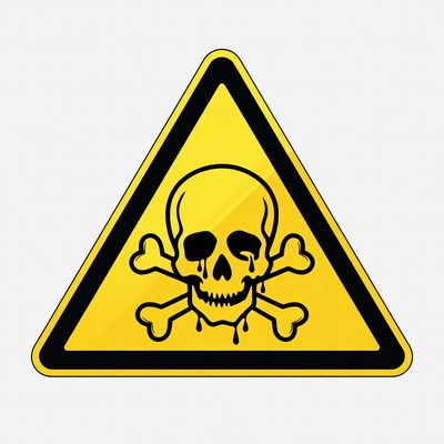 Warning sign showing danger of poison