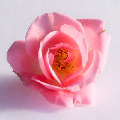 Pink flower bloom close up shot