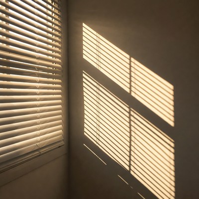 Sunlight shadow on wall