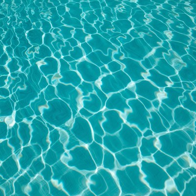 Clear water in sunny pool
