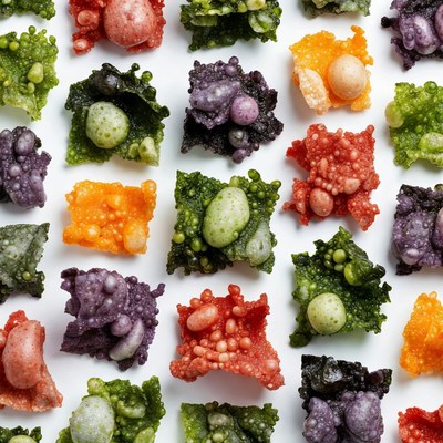 Unique edible decorations for dishes