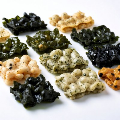 Variety of snack textures on display