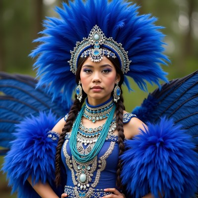 Celebration of culture in bright costume