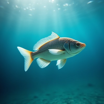 Fish swimming in clear water