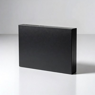 Black box on plain surface