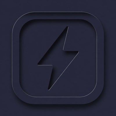 Design of simple lightning bolt symbol