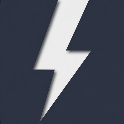 Dark background with lightning symbol