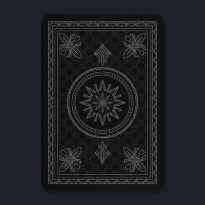 Playing card design with intricate patterns