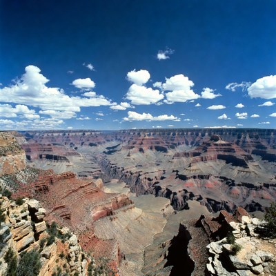 Expansive view of grand canyon landscape