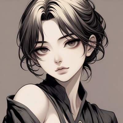 Portrait of a person with short hair