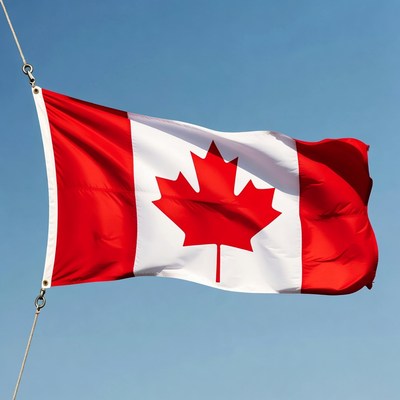 National flag flying in clear sky