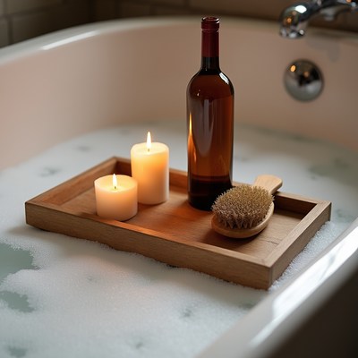 Relaxation setup in a bathtub
