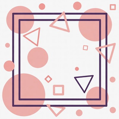 Abstract shapes in soft colors