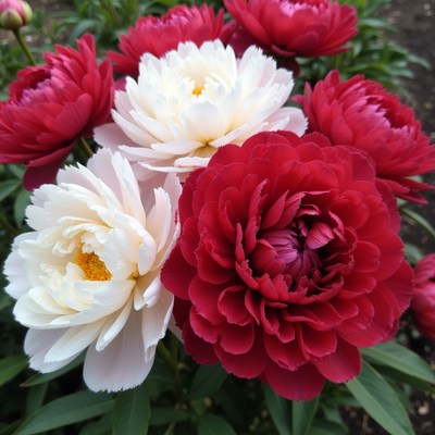 Flowers bloom in garden during spring