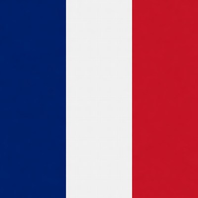 Flag of france waving in the wind
