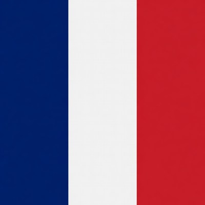 National flag of france displayed