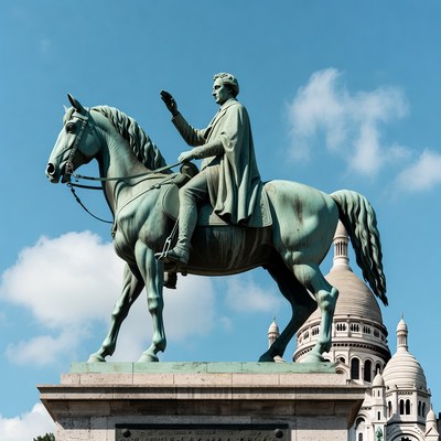 Horse statue in paris