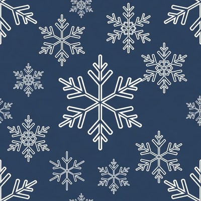 Snowflakes on dark background