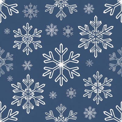Snowflakes on dark background pattern
