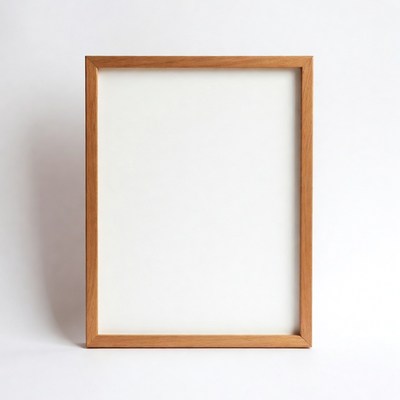 Blank frame on white background