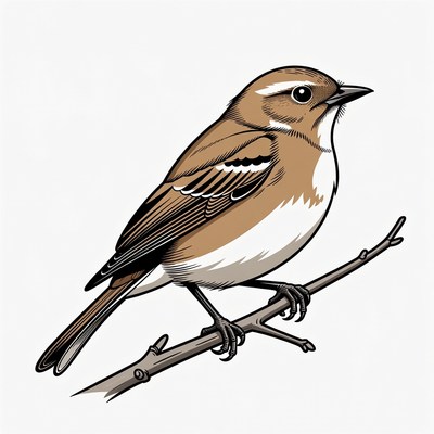 Bird perched on a branch