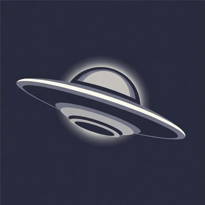 Spaceship in dark background design