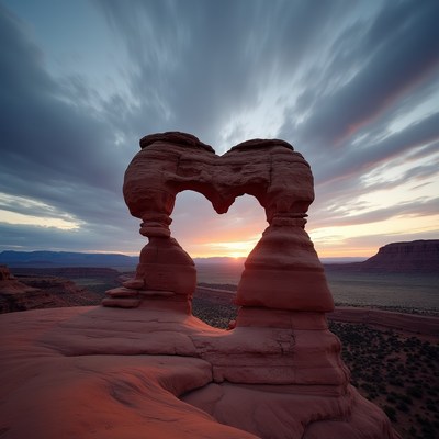 Sunset at arches national park