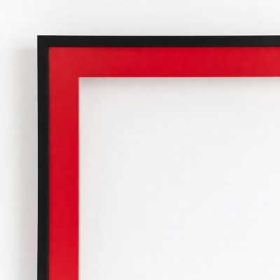 Colorful frame against white wall