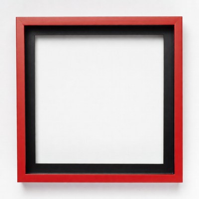 Empty frame on a white background